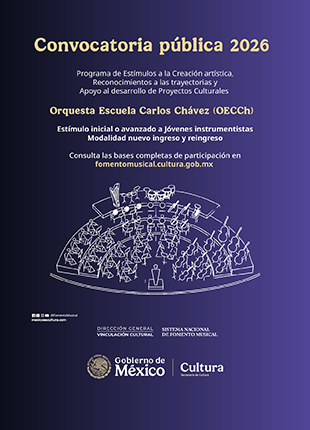 Convocatoria:Convocatoria Pública 2026 Orquesta Escuela Carlos Chávez