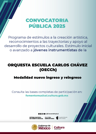 Convocatoria:Convocatoria 2025 Orquesta Escuela Carlos Chávez