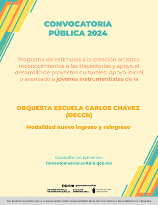 Convocatoria:Orquesta Escuela Carlos Chávez