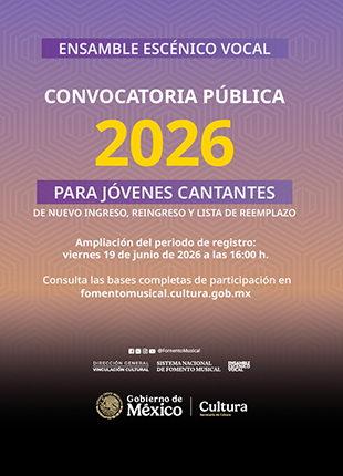 Convocatoria:Convocatoria 2026 del Ensamble Escénico Vocal